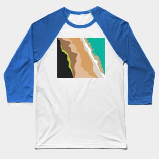 Layers of Sea and Sand Baseball T-Shirt